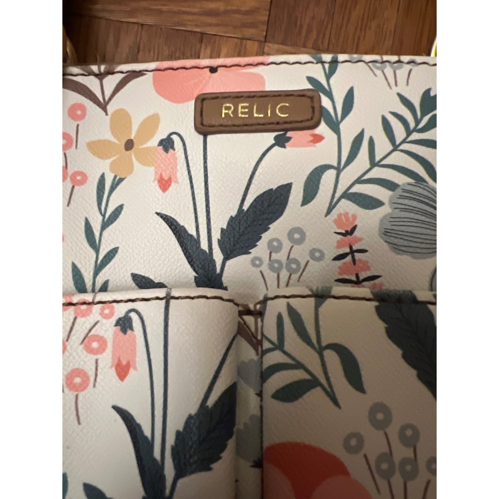 Relic floral purse‎ bag brown handle tote - Picture 2 of 12